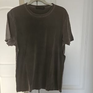 Banana Republic Gray Short Sleeve Tee Classic Crew Neck